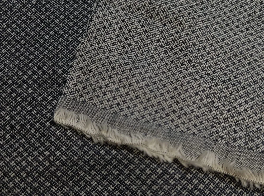 100% Cotton Denim dobby Fabric grey color 6 ounce 58" wide [12340]