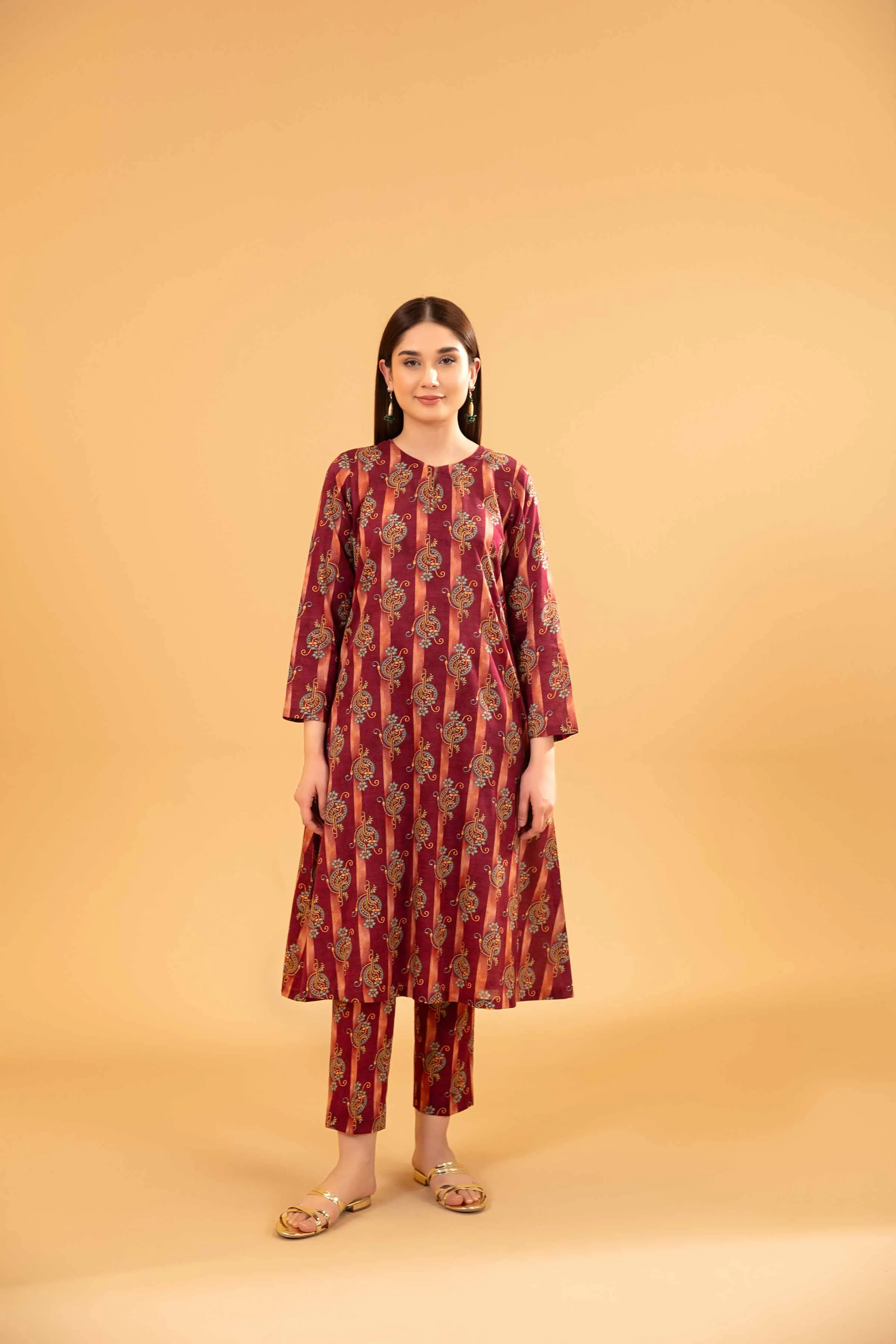 2 Piece -  Printed Suit - PE24-286