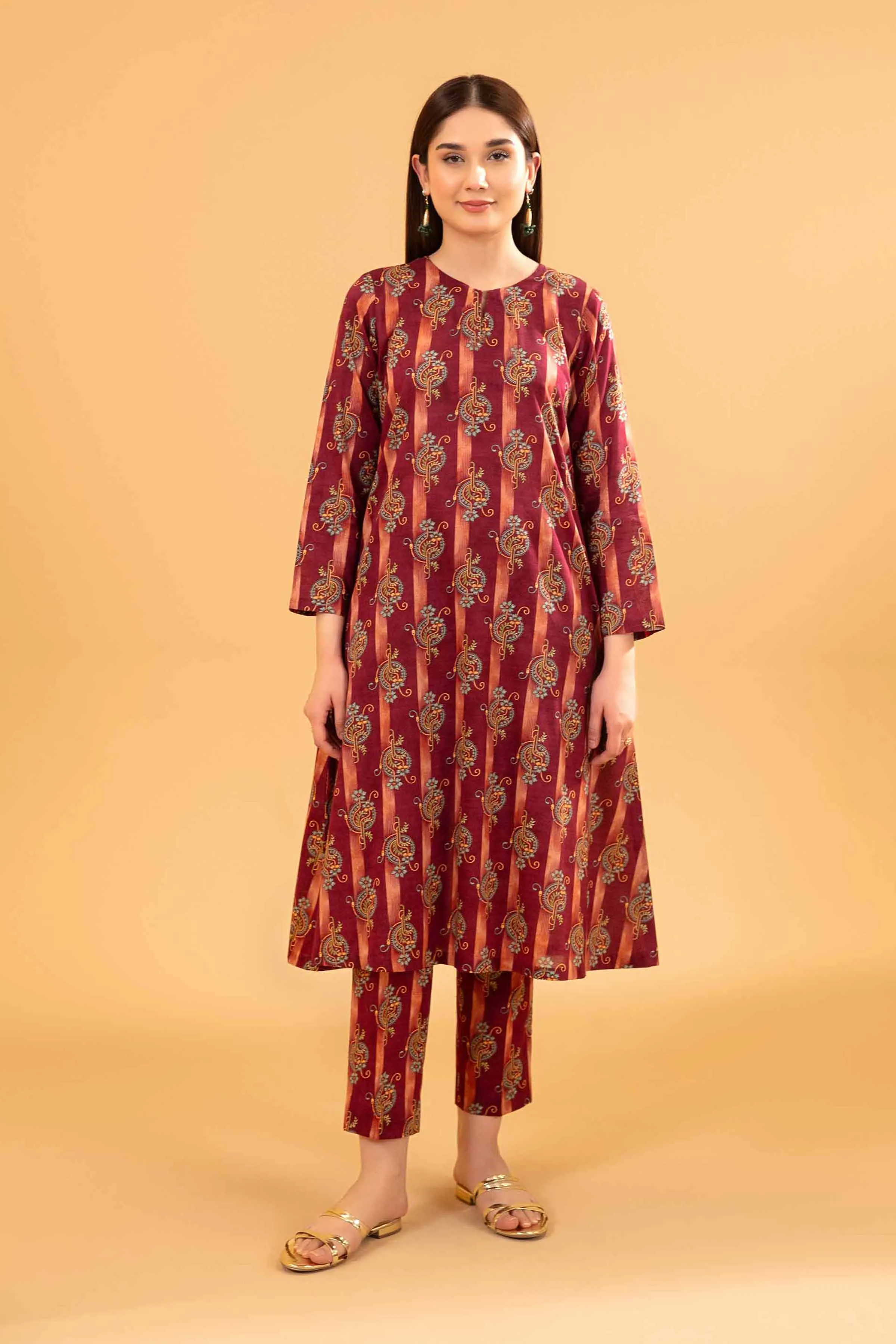 2 Piece -  Printed Suit - PE24-286
