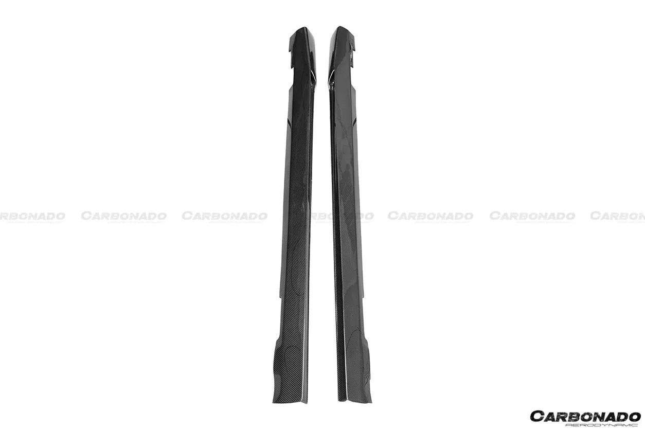 2008-2014 Mercedes Benz W204 C63 AMG Sedan VS Style Carbon Fiber Side Skirts