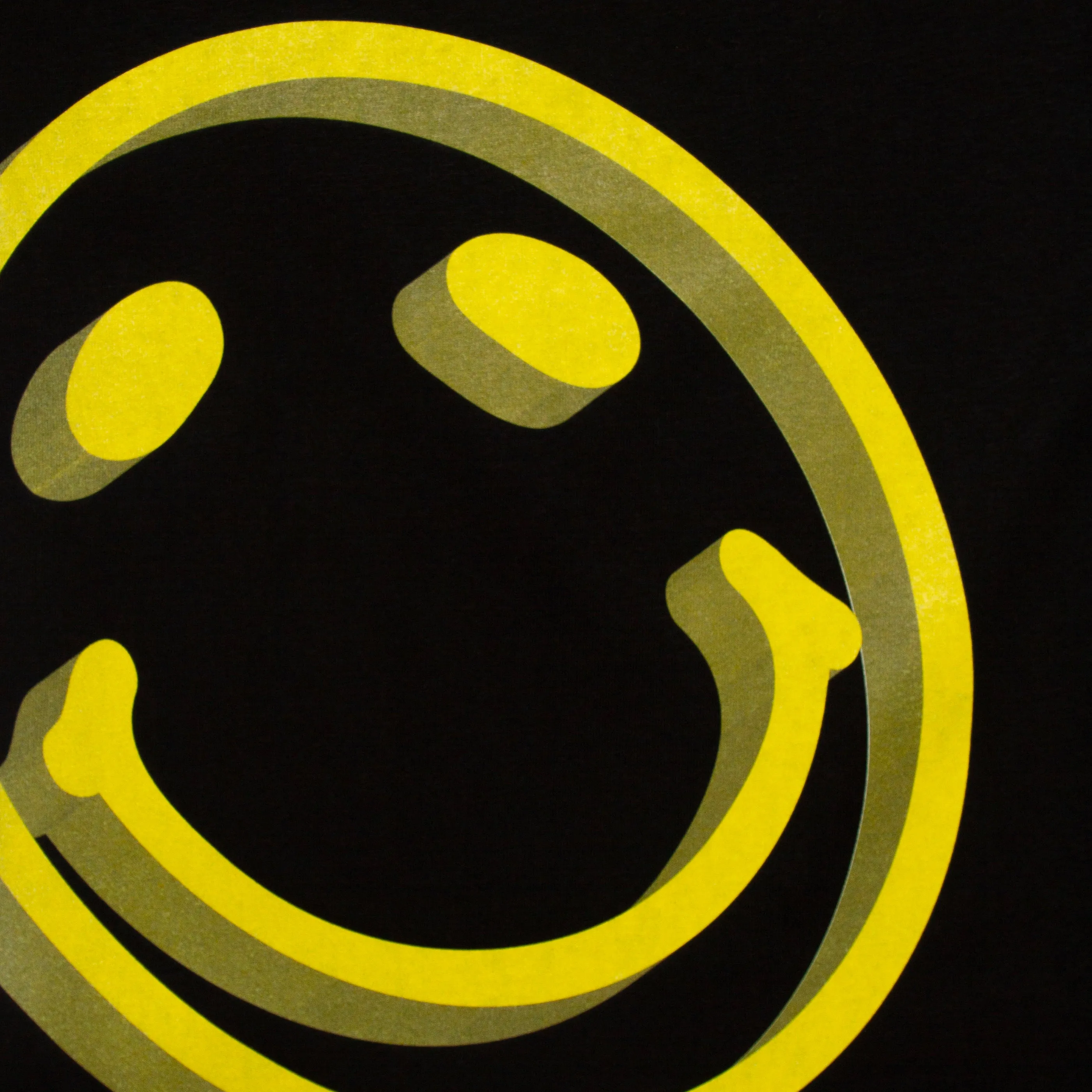 3D Side Smiley - Sweatshirt - Black