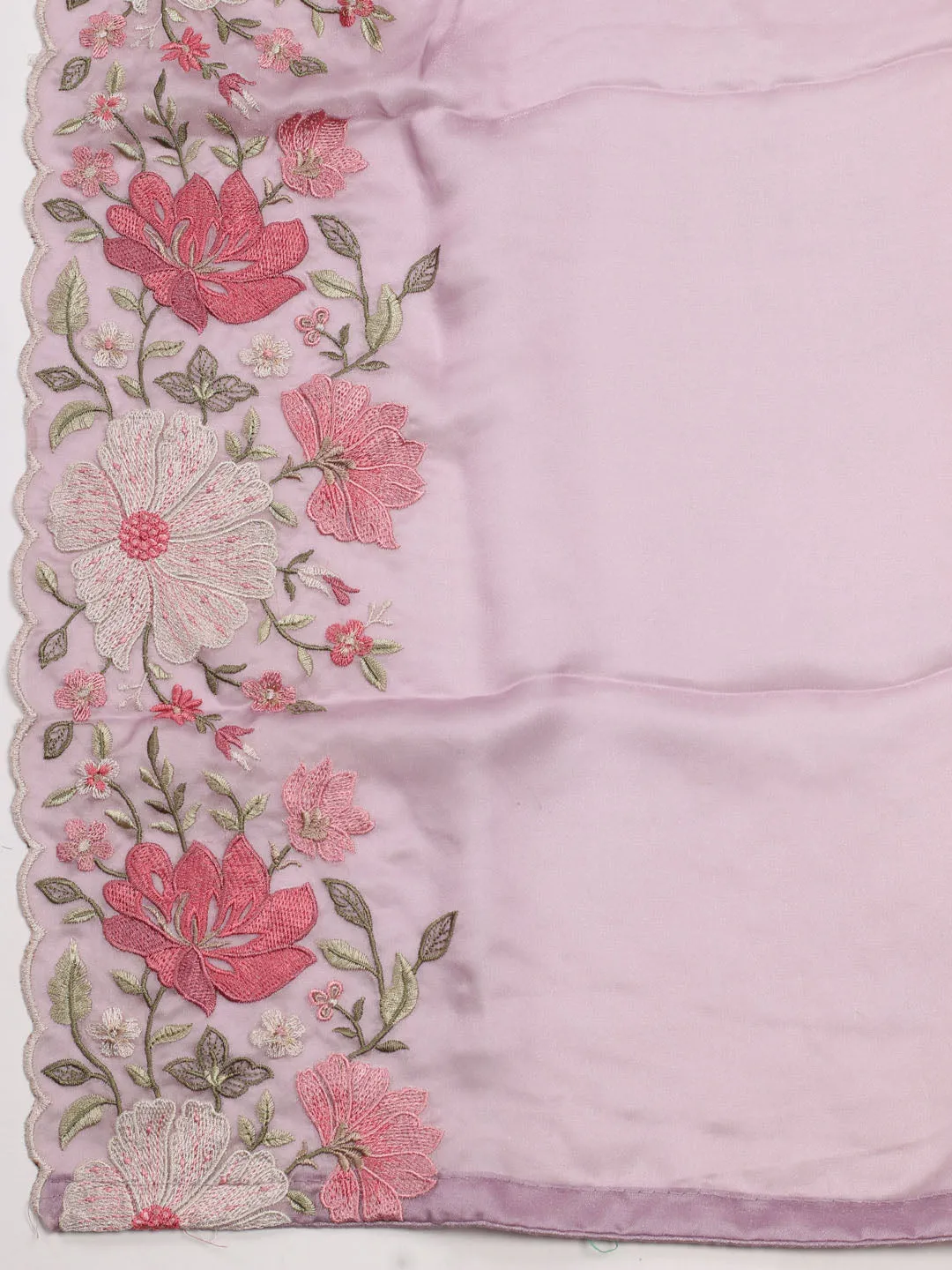 All Over Embroidery Georgette Unstitched Suit With Dupatta