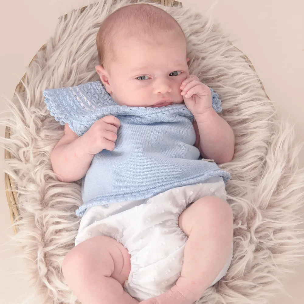 Artesania Granlei Blue & White Top & Jam Pants