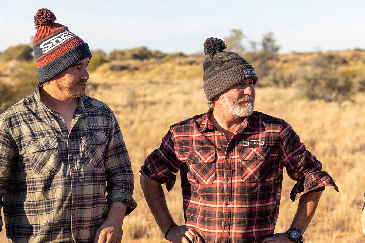 Beanie Jacquard Red/Navy - SU7403DNOSFM