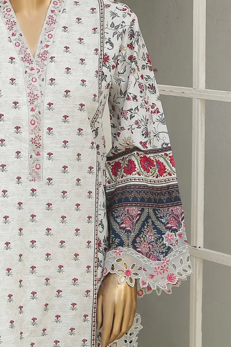 Bin Saeed Embroidered Khaddar 3 Piece Suit BIN138