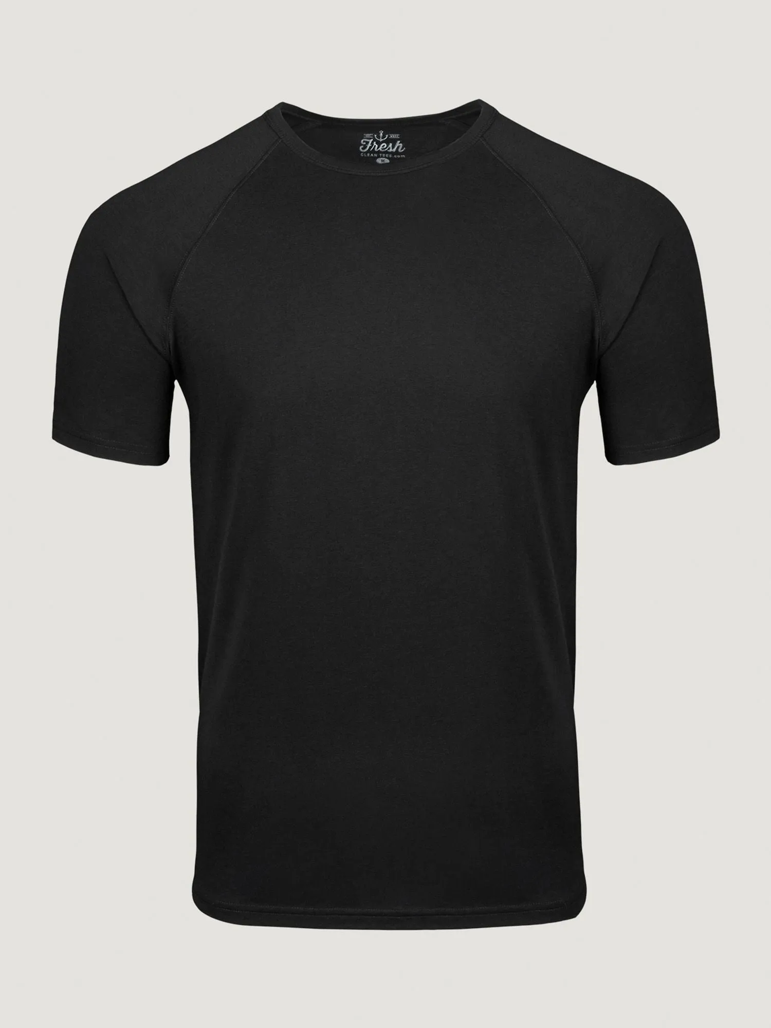 Black Slim Fit Crew