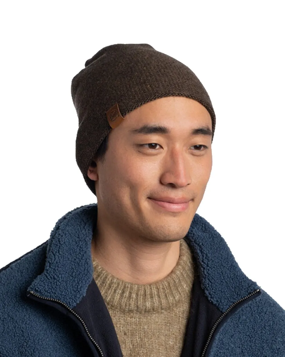 Buff Knitted & Polar Beanie