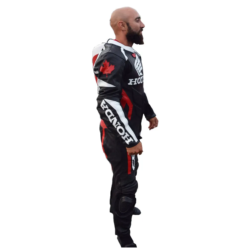 Canadian honda motorcycle leather suit