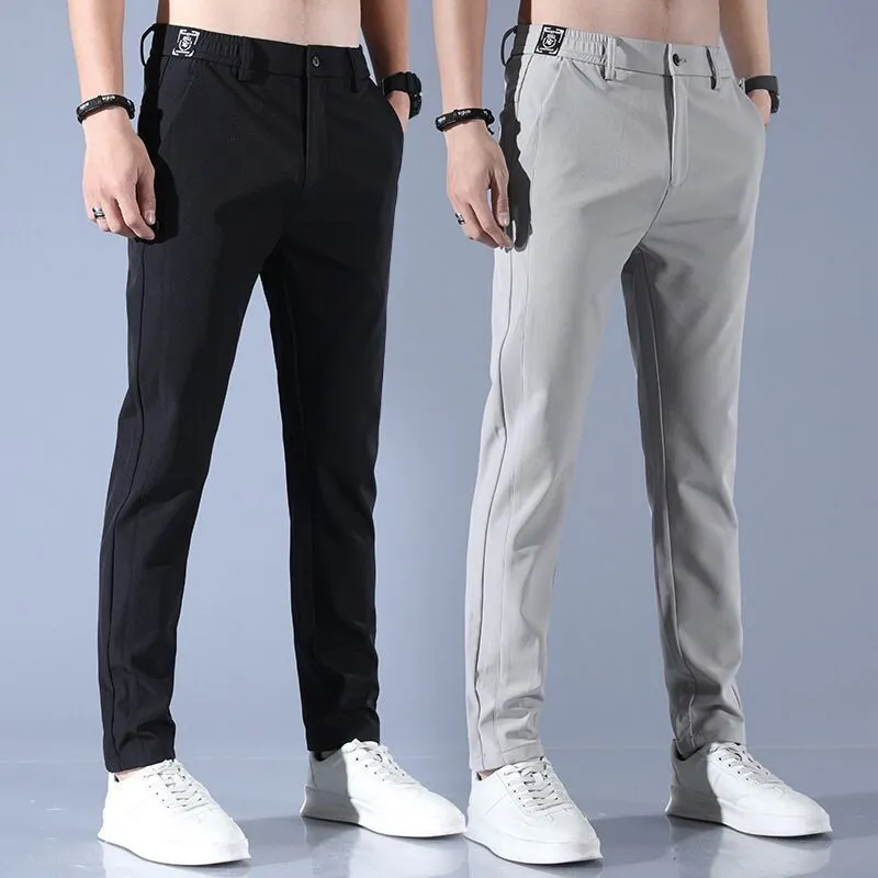 Casual Trousers Men's Loose Ice Silk Quick-drying