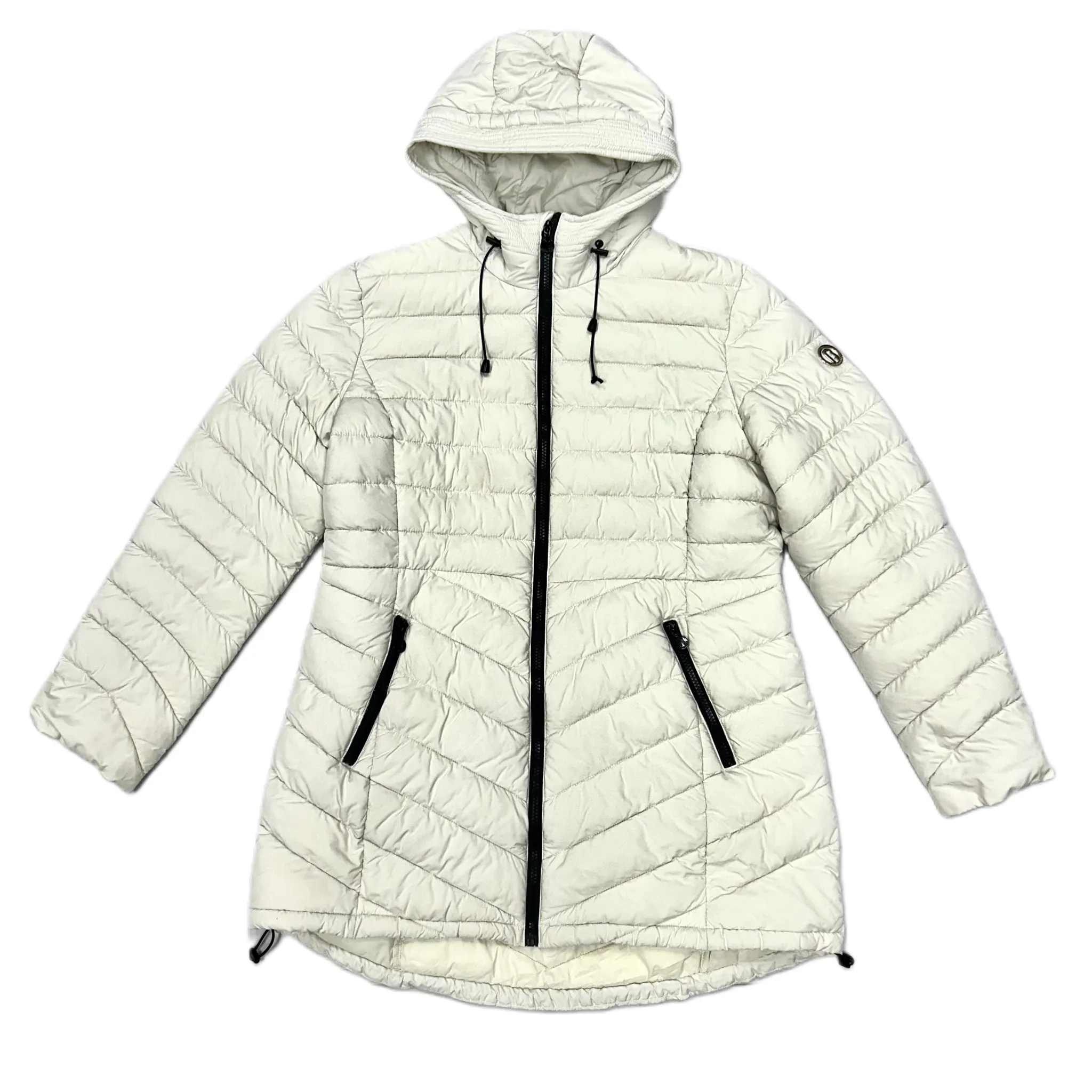 Coat Puffer & Quilted By Bernardo In Cream, Size: Xl