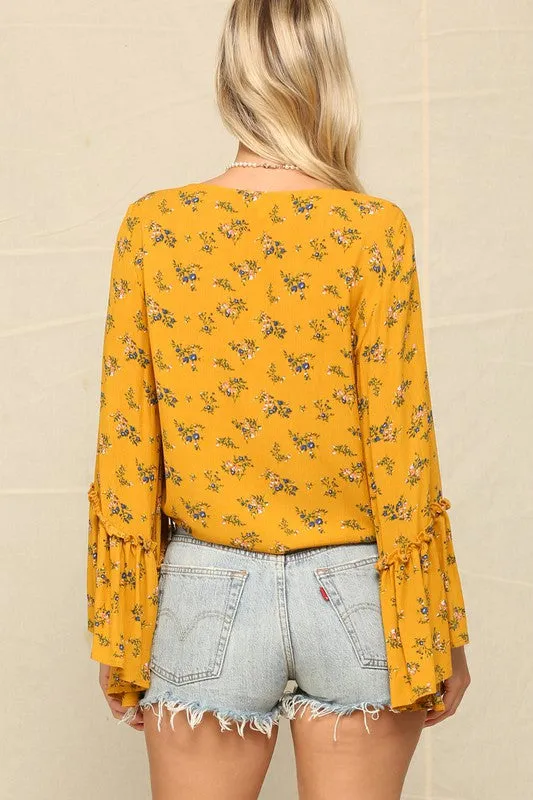 Copy of Kye Mi Boho Floral Print Top