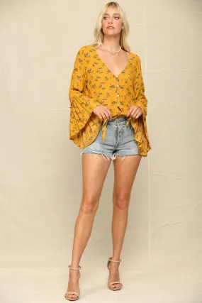 Copy of Kye Mi Boho Floral Print Top