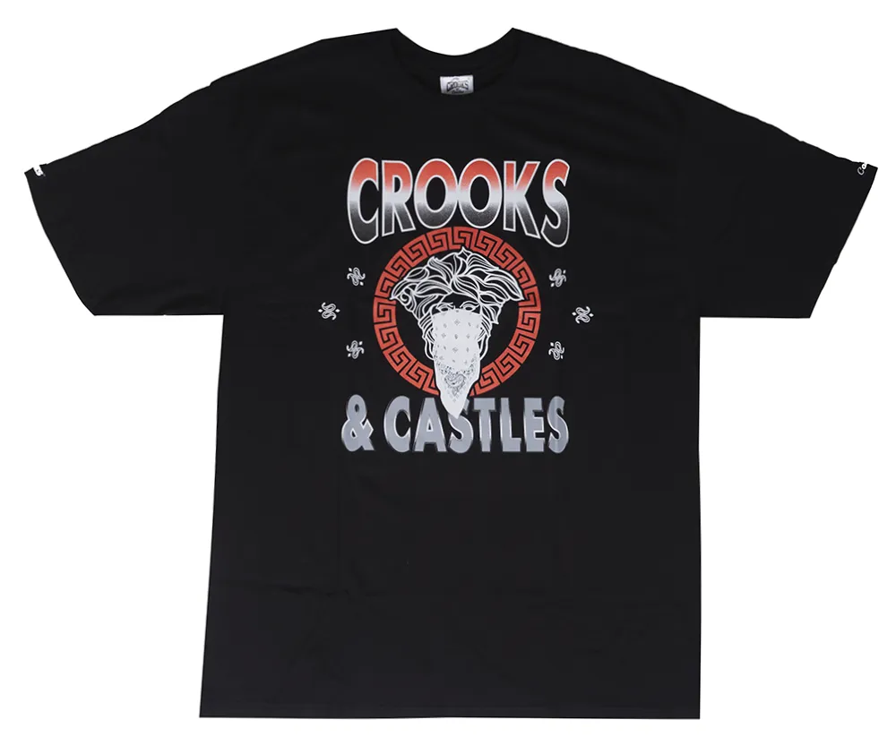 CROOKS & CASTLES GRAPHIC T-SHIRT BLACK - QS2001739