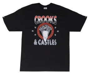 CROOKS & CASTLES GRAPHIC T-SHIRT BLACK - QS2001739