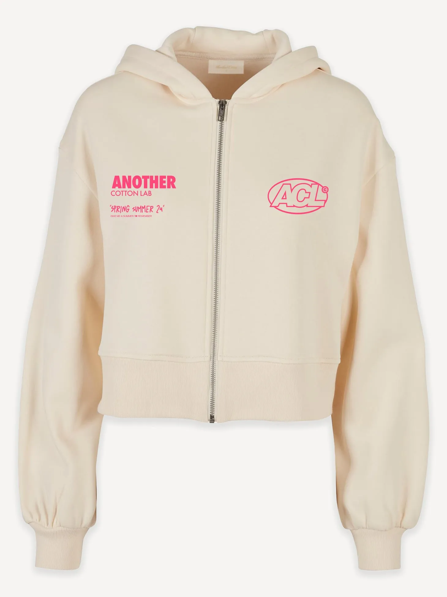 Cropped Palma Oversized Zip Hoodie