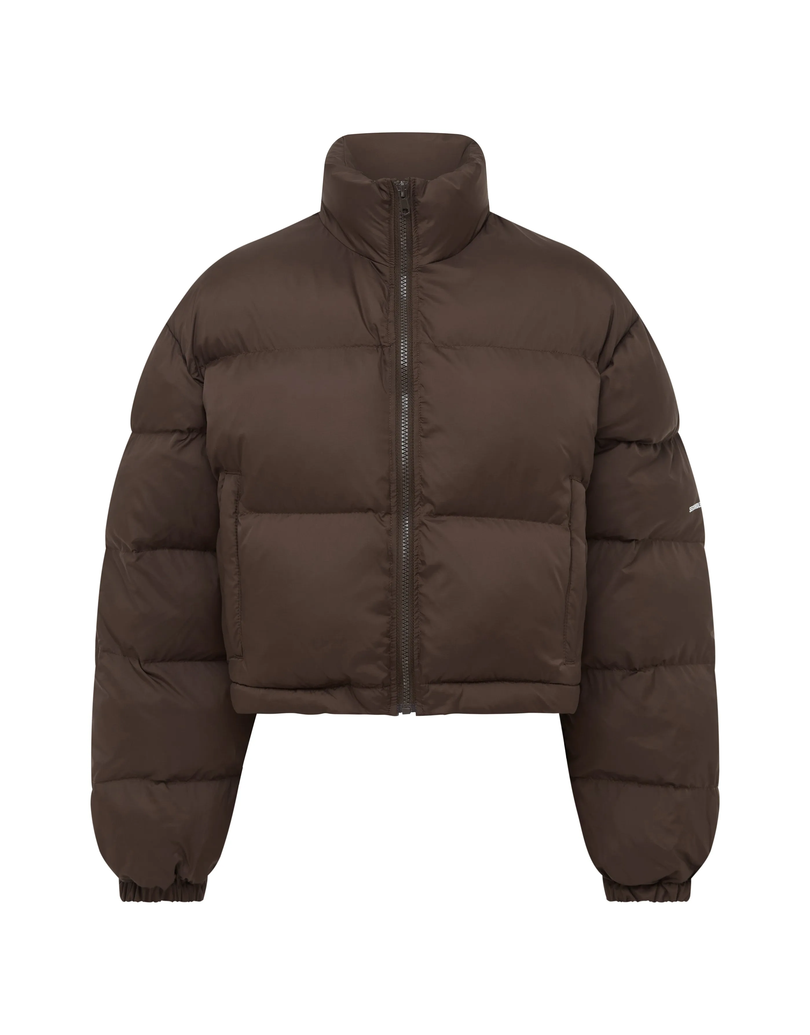 Cropped Puffer - Brown