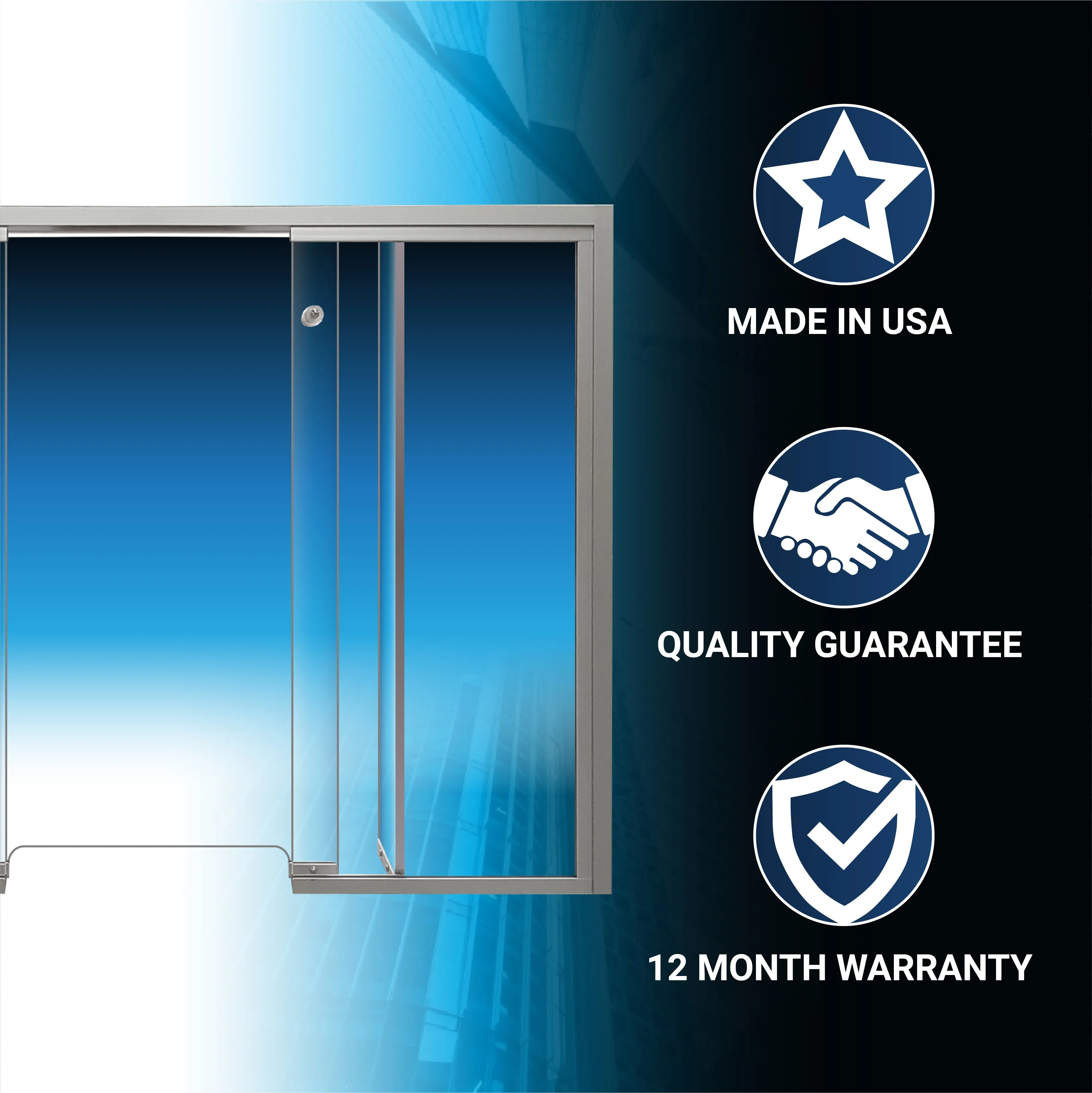 CSE-TWB | Baffle (Roxbury) Interior Transaction Security Window