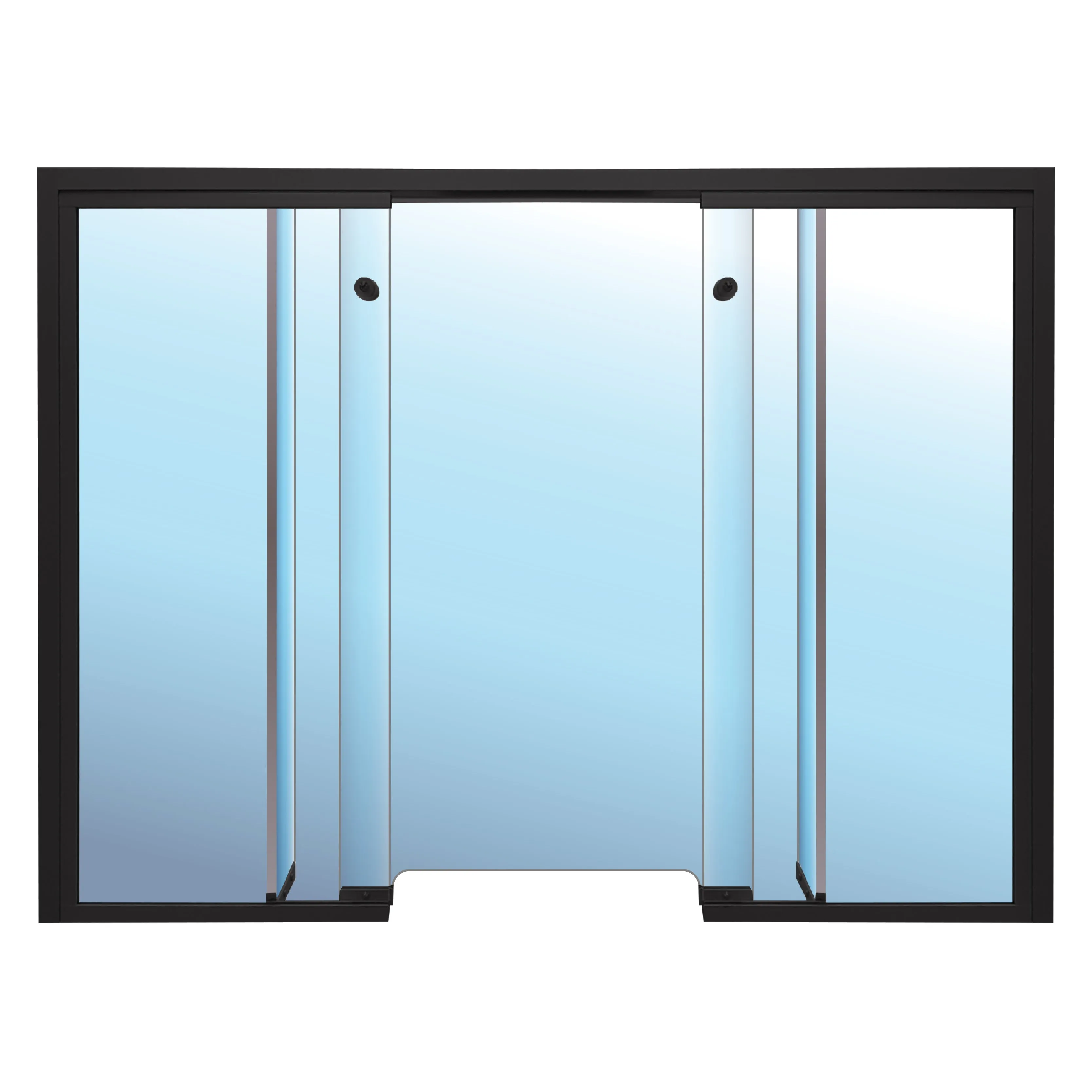 CSE-TWB | Baffle (Roxbury) Interior Transaction Security Window