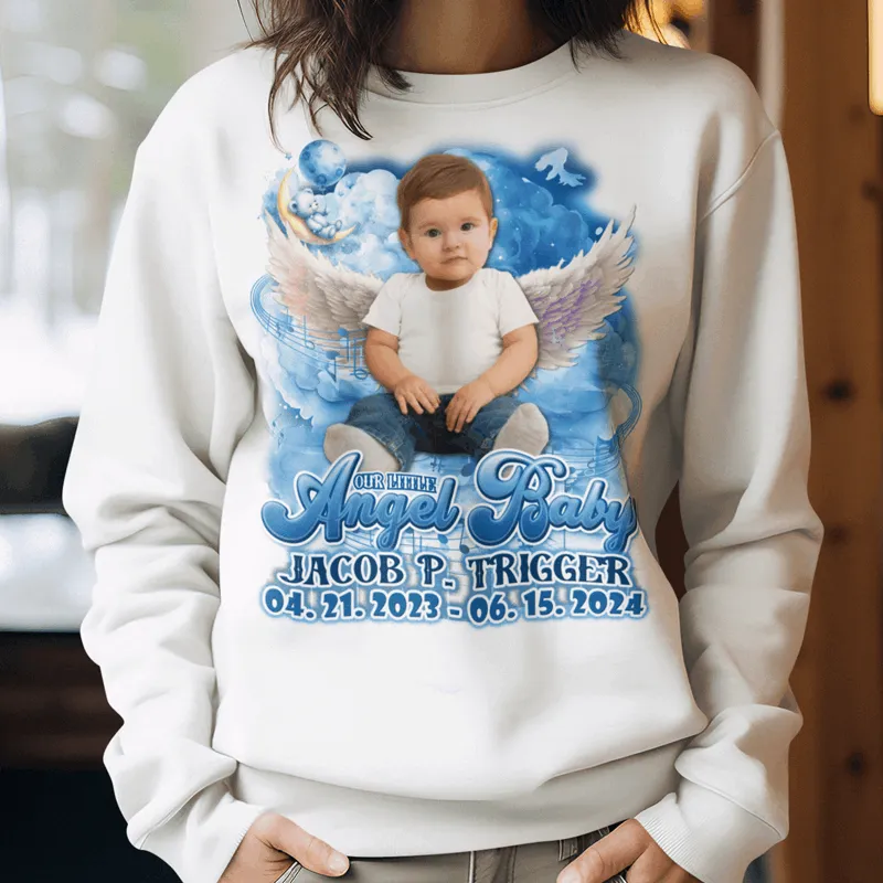 Custom Angel Baby blue lullaby, children memorial T-Shirts and hoodies, funeral t shirts, memorial day t shirt, RIP Shirts, Memorial Gift