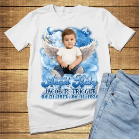 Custom Angel Baby blue lullaby, children memorial T-Shirts and hoodies, funeral t shirts, memorial day t shirt, RIP Shirts, Memorial Gift