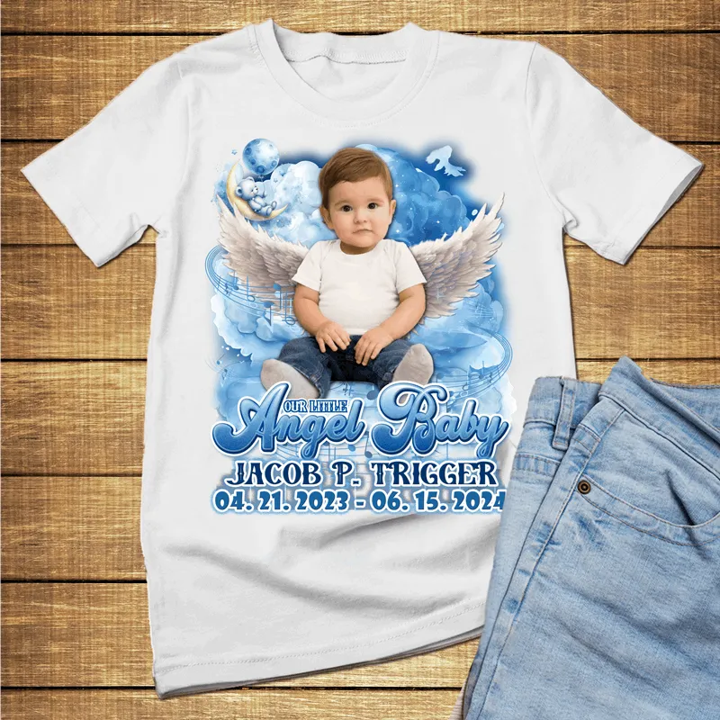 Custom Angel Baby blue lullaby, children memorial T-Shirts and hoodies, funeral t shirts, memorial day t shirt, RIP Shirts, Memorial Gift