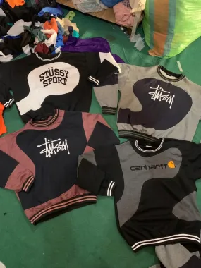 Custom handpick Stussy carhartt Rework sweatshirts