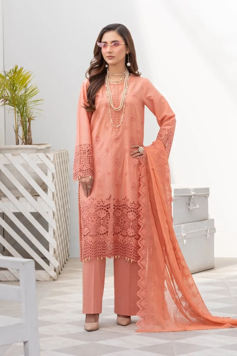 Differ Chikankari Lawn 3 Piece Pakistani Suit DIF08