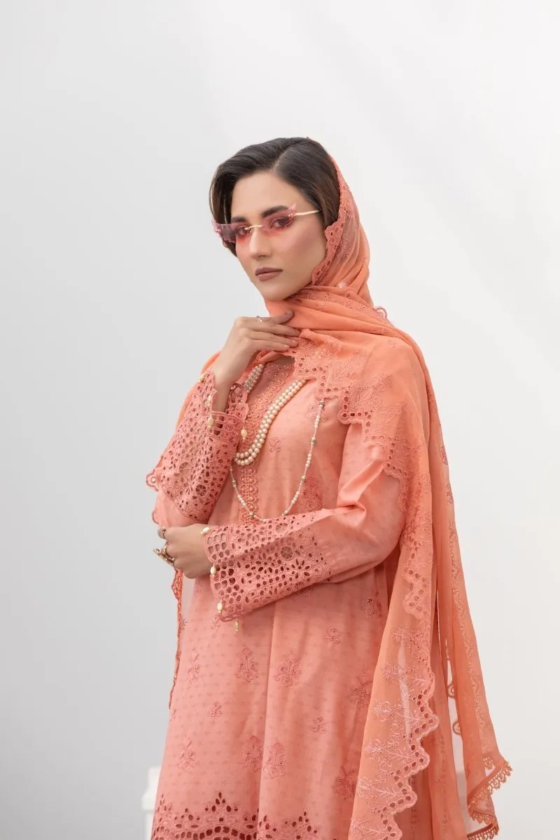 Differ Chikankari Lawn 3 Piece Pakistani Suit DIF08