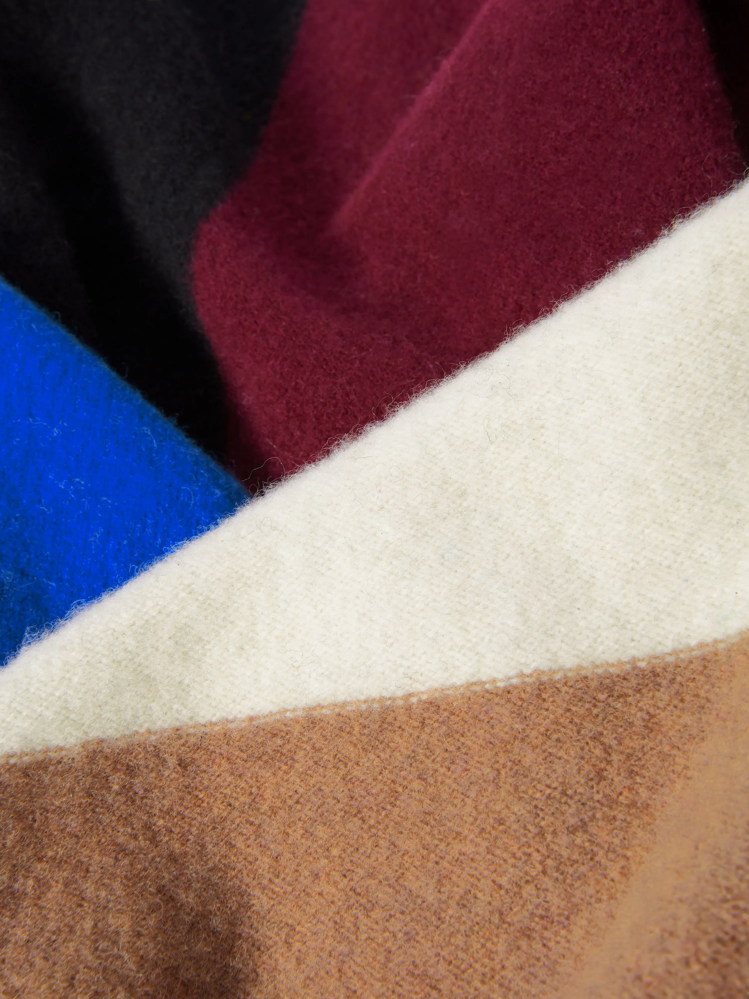 Felted Lambswool Scarf | Blue