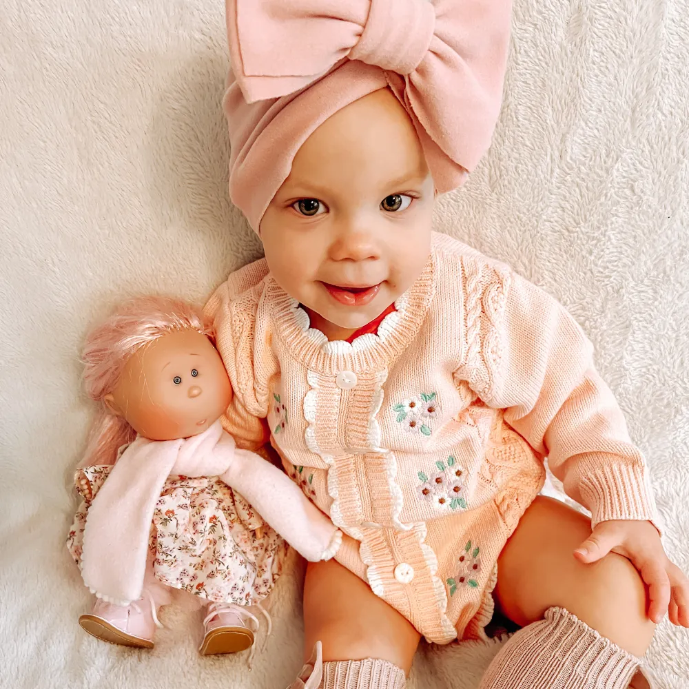 Floral knitted bodysuit