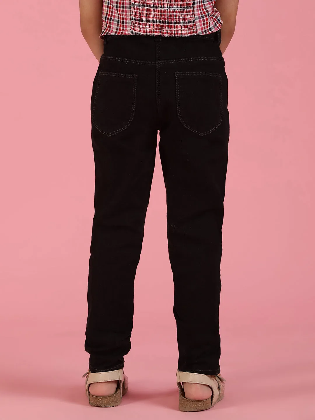 Girls Black Denim Jeans
