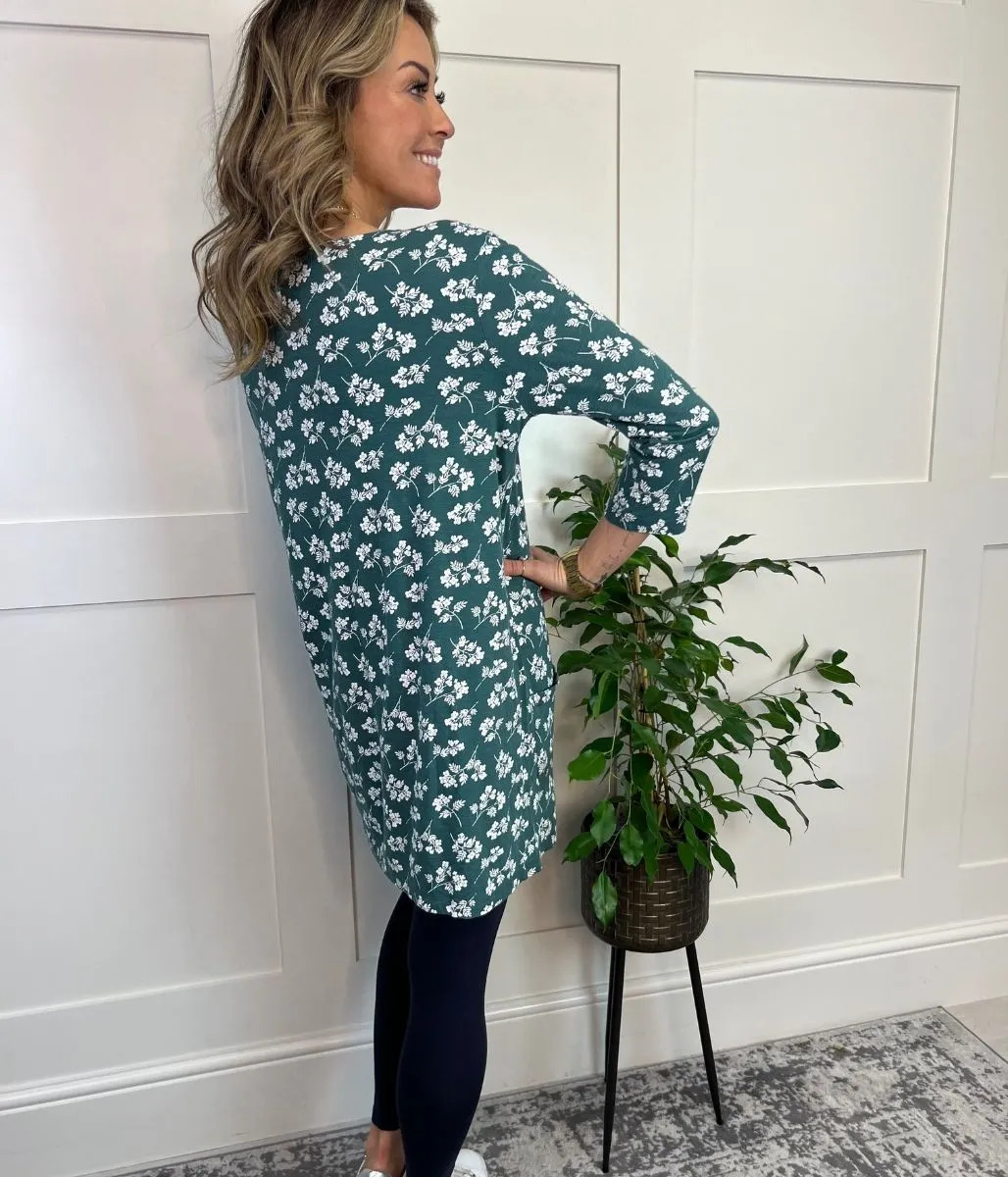 Green Busy Lizzy Tunic Top