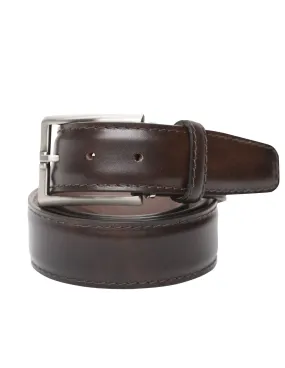 Italian Marbled Calf Belt | Espresso