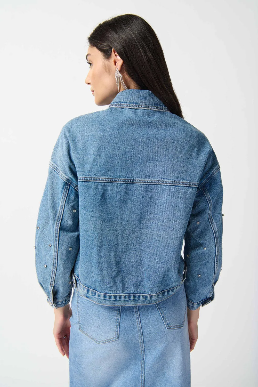 Joseph Ribkoff Jacket 242917 Denim Medium Blue