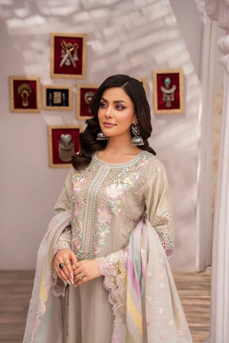Karma Festive Embroidered Cotton Pakistani Suit KAR104