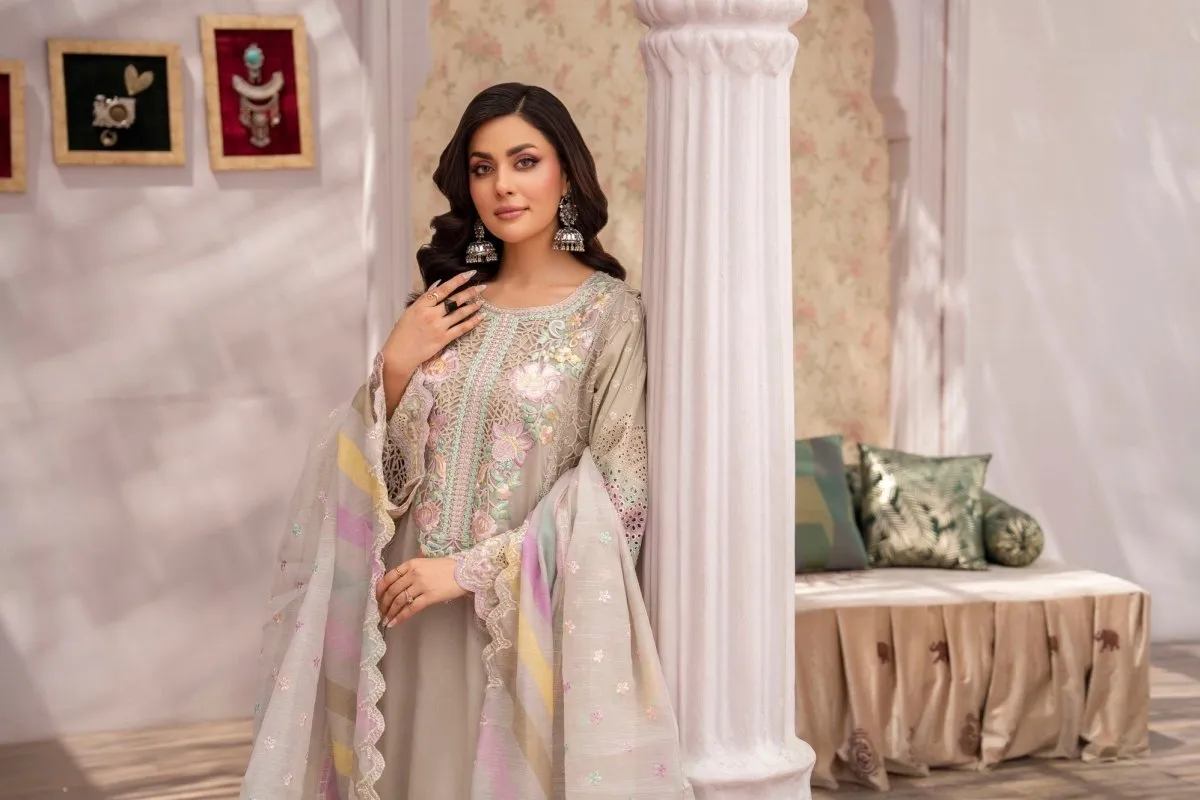 Karma Festive Embroidered Cotton Pakistani Suit KAR104