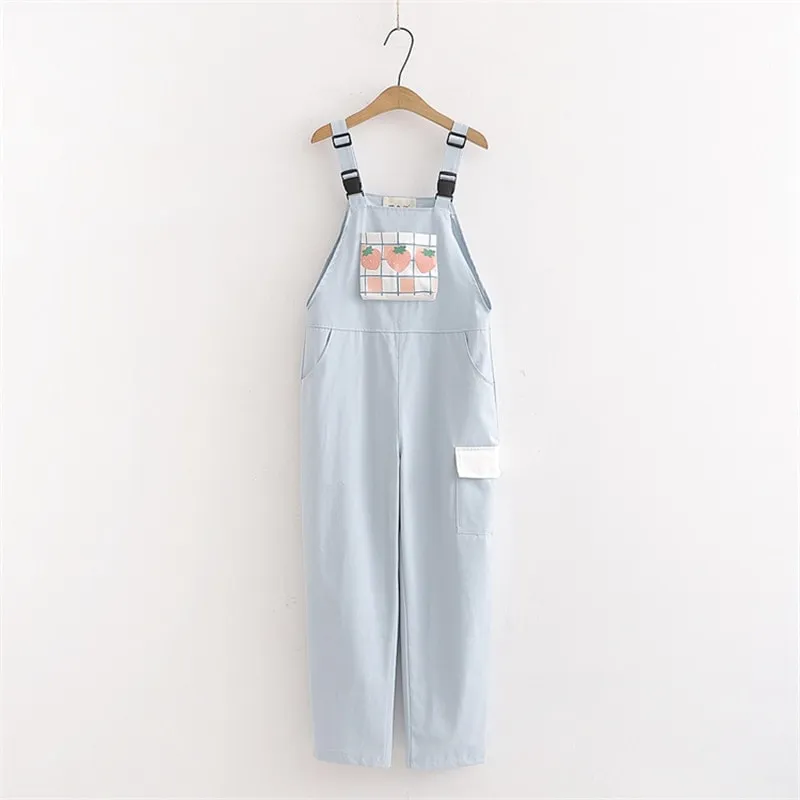 Kawaii 'Sweet Peach' Jump Suit Dungarees