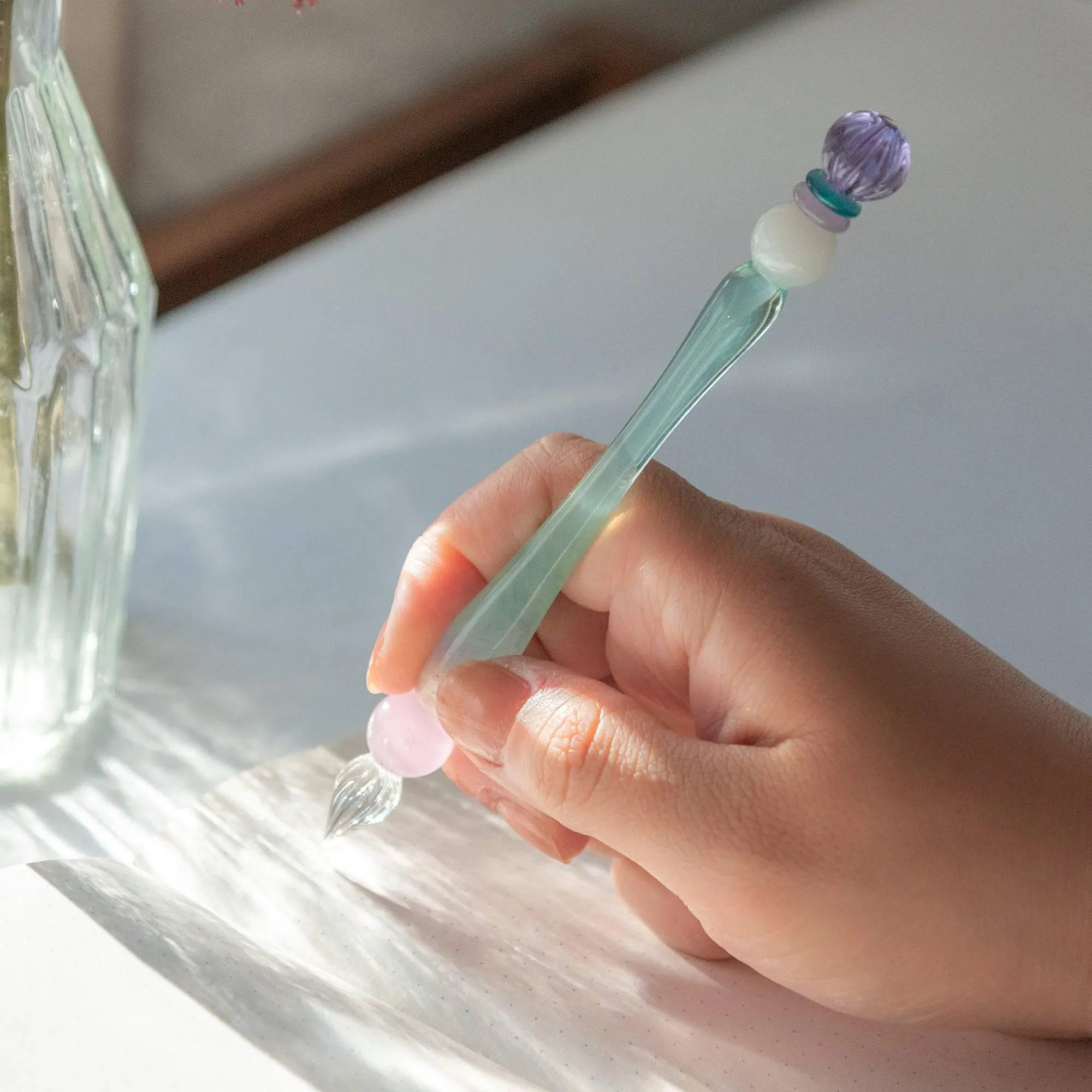 King's Scepter Candy Glass Dip Pen