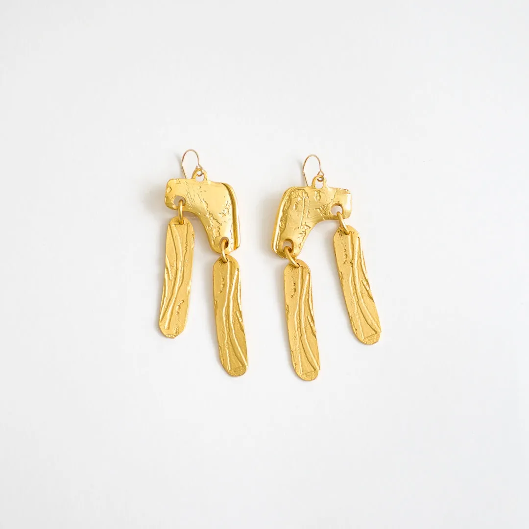 Lingua Nigra cicada drop earrings