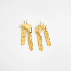 Lingua Nigra cicada drop earrings