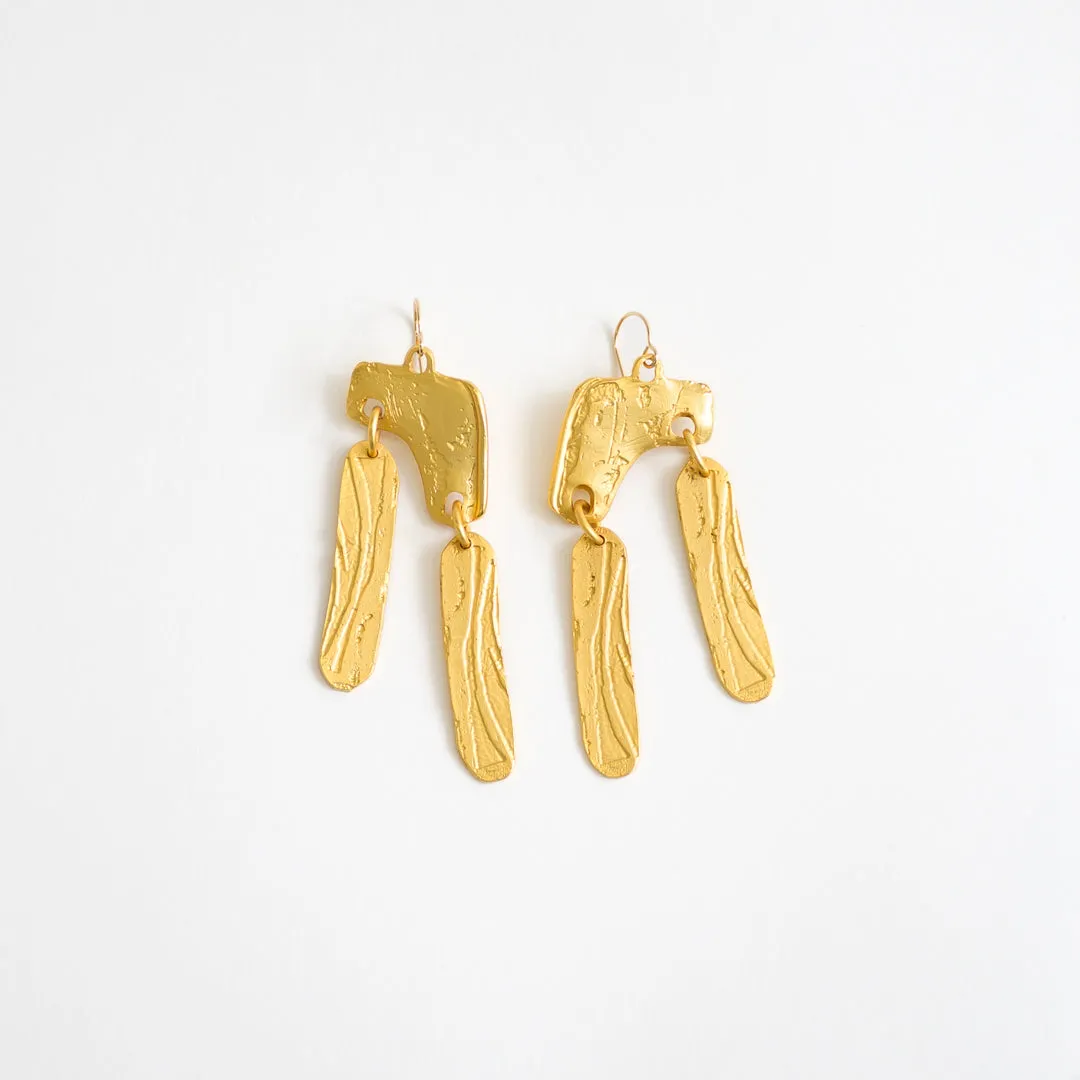 Lingua Nigra cicada drop earrings