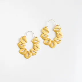 Lingua Nigra sculpture hoop earrings