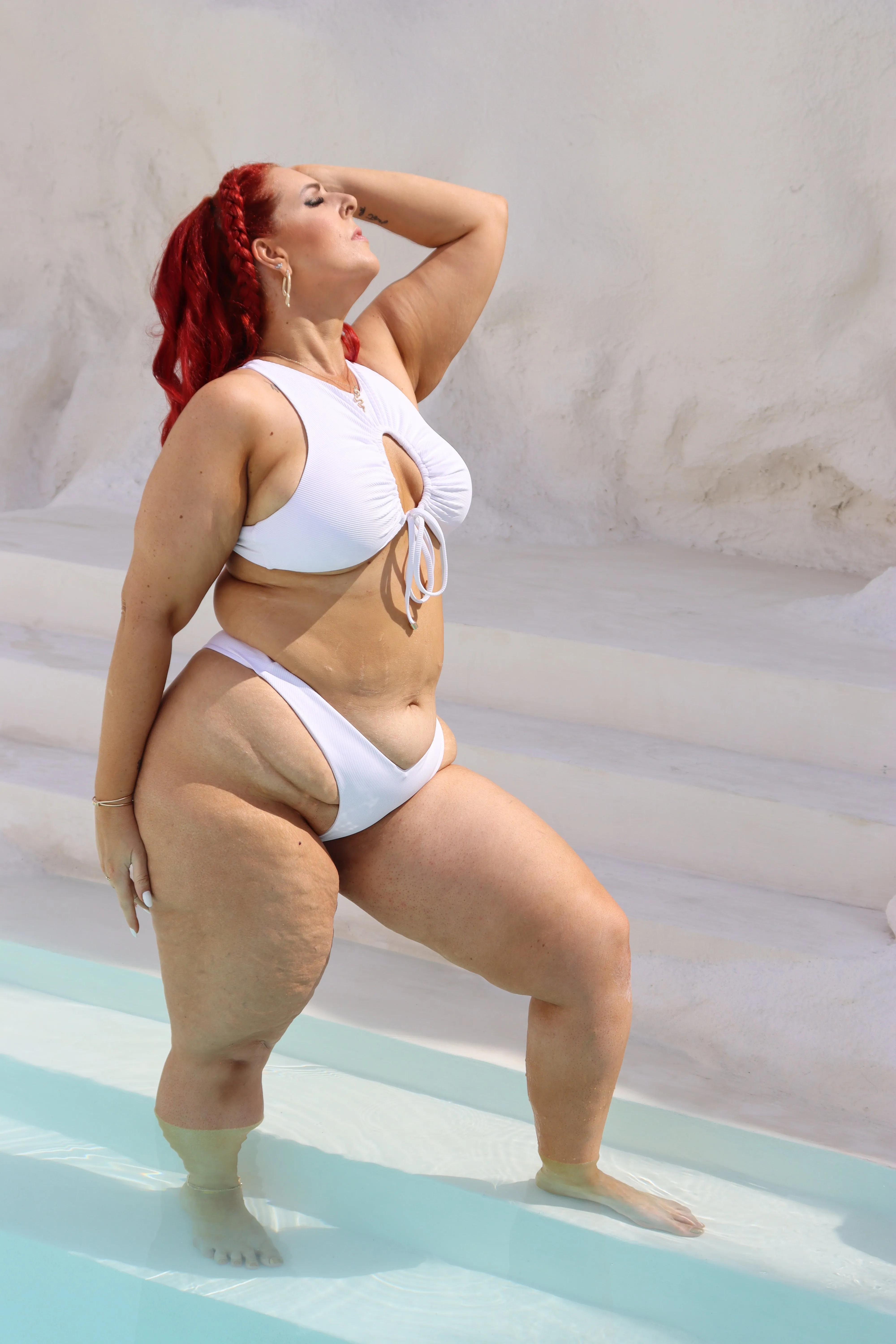 LOLA Bottom - RIBBED WHITE