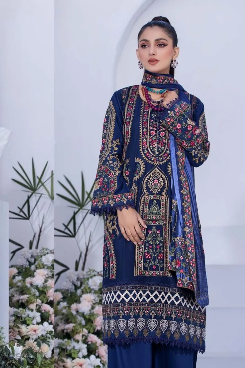 Munira Embroidered Viscose Pakistani Suit MUN551