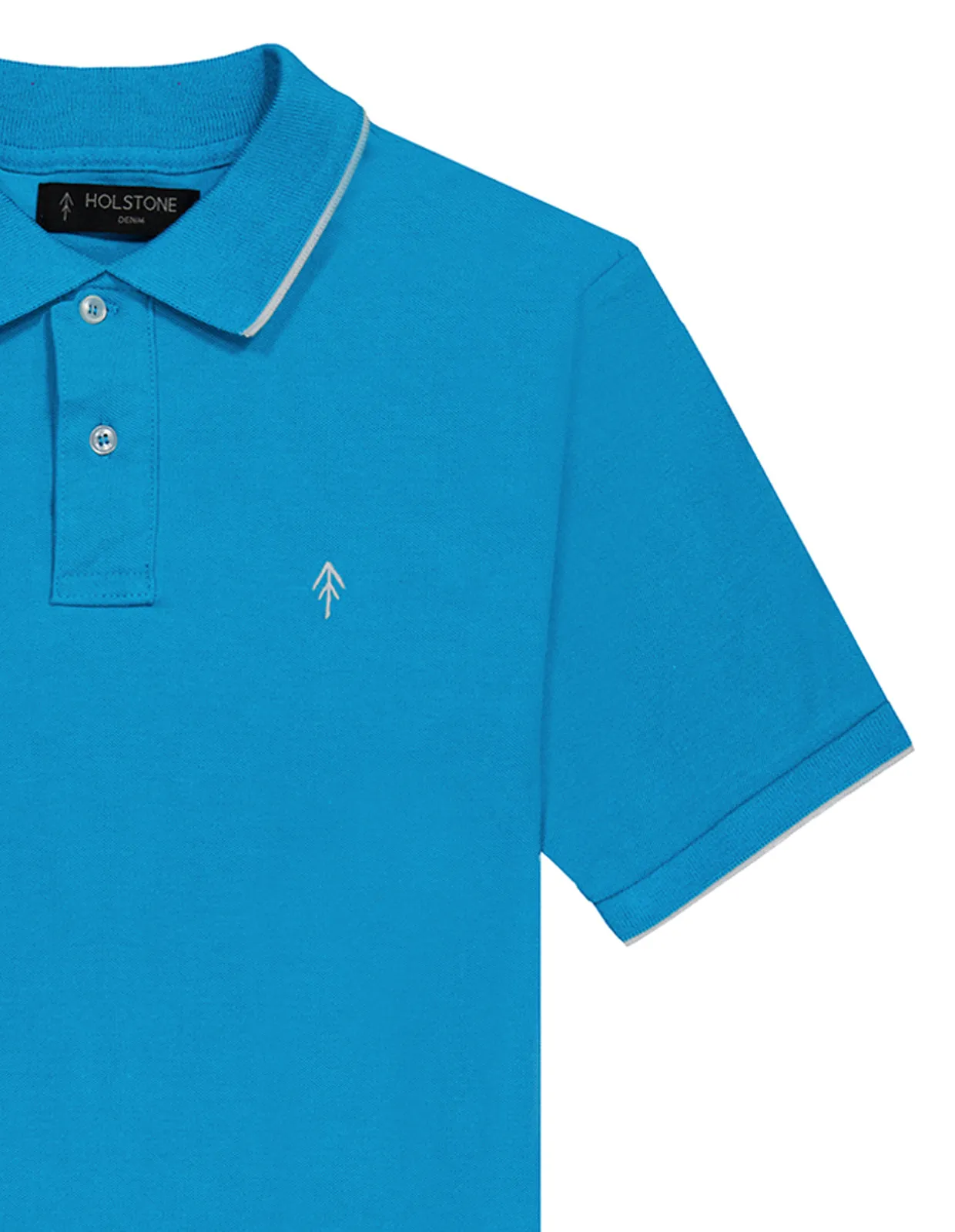 Playera Tipo Polo Regular Fit Para Hombre - Turquesa