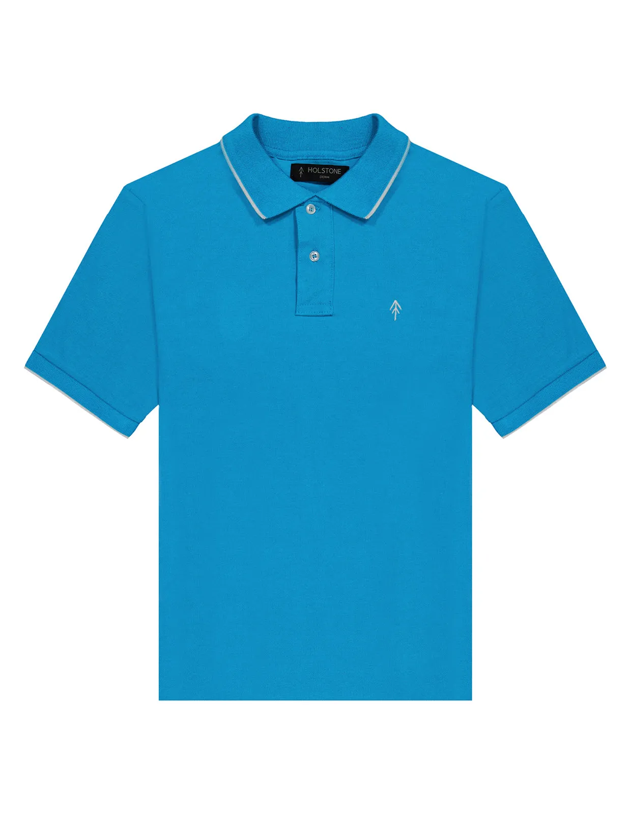 Playera Tipo Polo Regular Fit Para Hombre - Turquesa