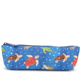 Pouch Pencil Case Local Turtles Blue