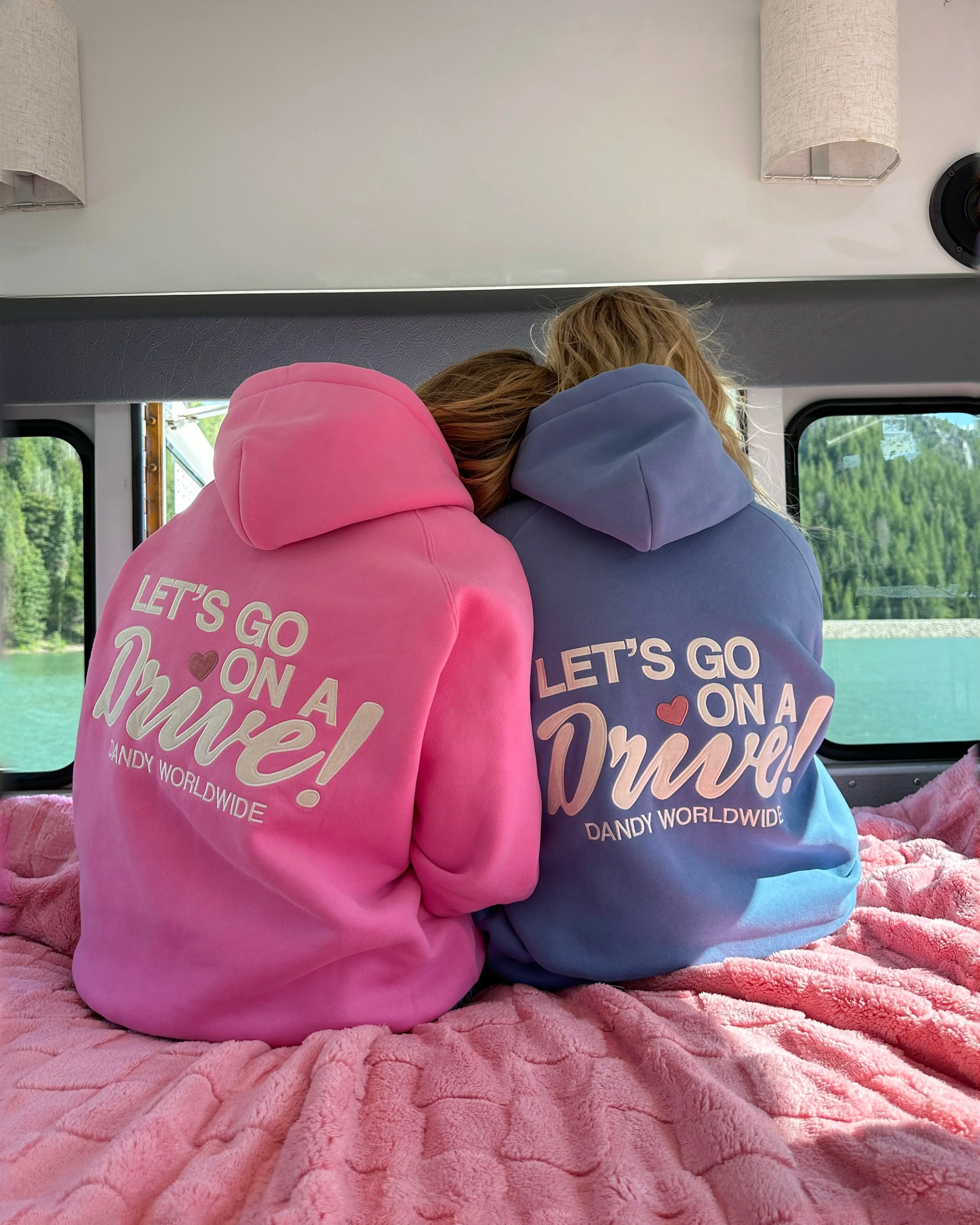 Blue Oversized Lux Hoodie for a Stylish Drive