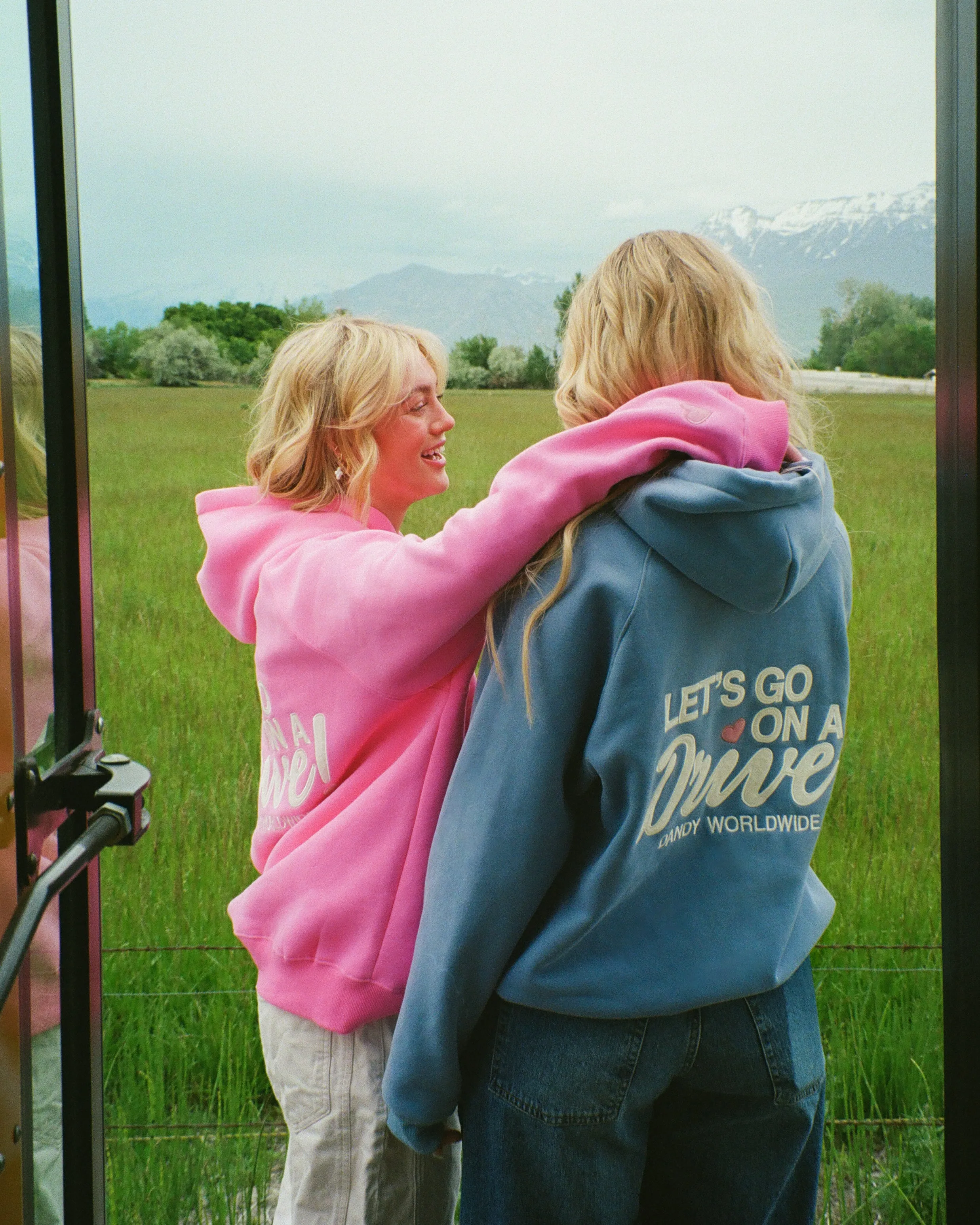 Blue Oversized Lux Hoodie for a Stylish Drive
