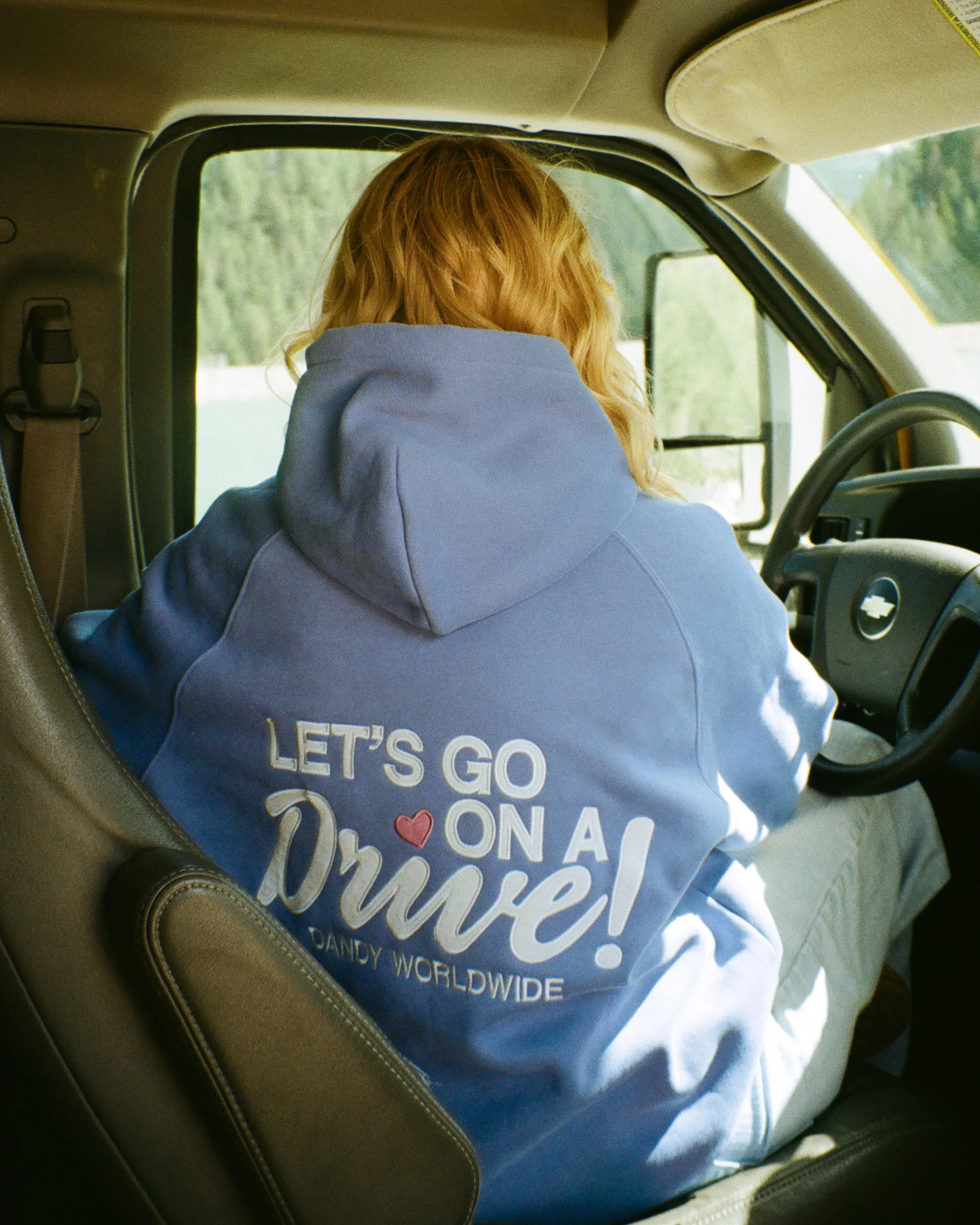 Blue Oversized Lux Hoodie for a Stylish Drive